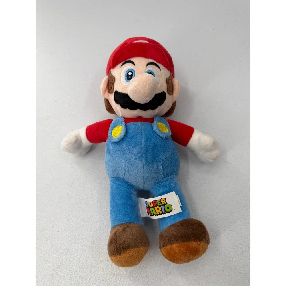 Nintendo Super Mario Plush Toy Lot Jakks Pacific Good Stuff 9-11 inch Red Blue